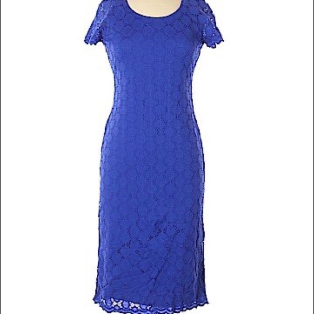 Ronni Nicole Blue Lace Dress